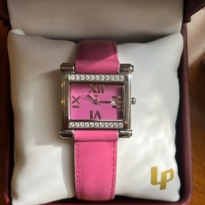 Lucien Piccard Pink Lady Watch EUC!